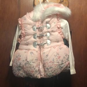 Pink Floral Vest